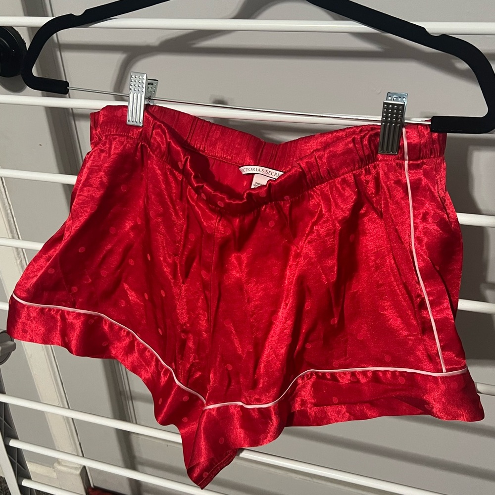 Victoria's Secret Red Satin Shorts